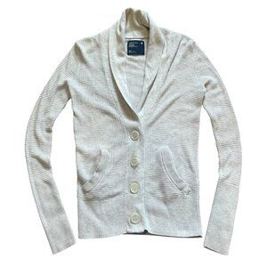 American Eagle Waffle Knit Sz Small Shawl Collar Cardigan Indie Sleaze Tumblr